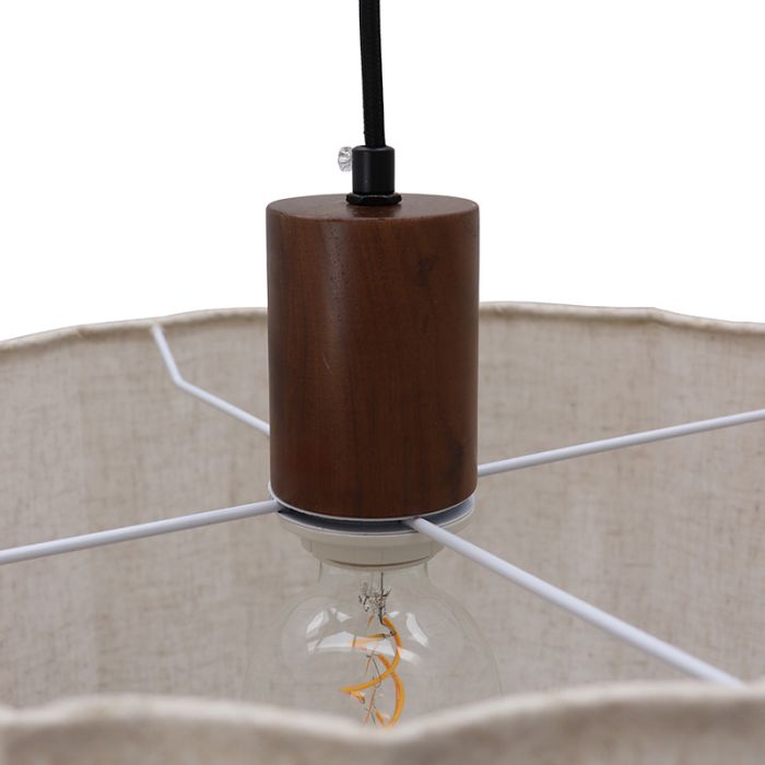 Rustic pendant light beige, Loulou