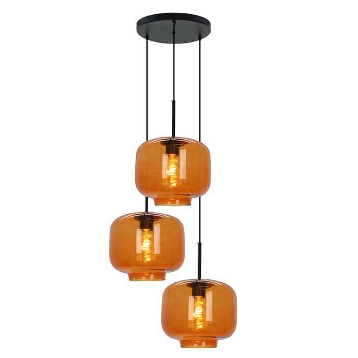 Retro pendant light brown, Anniek