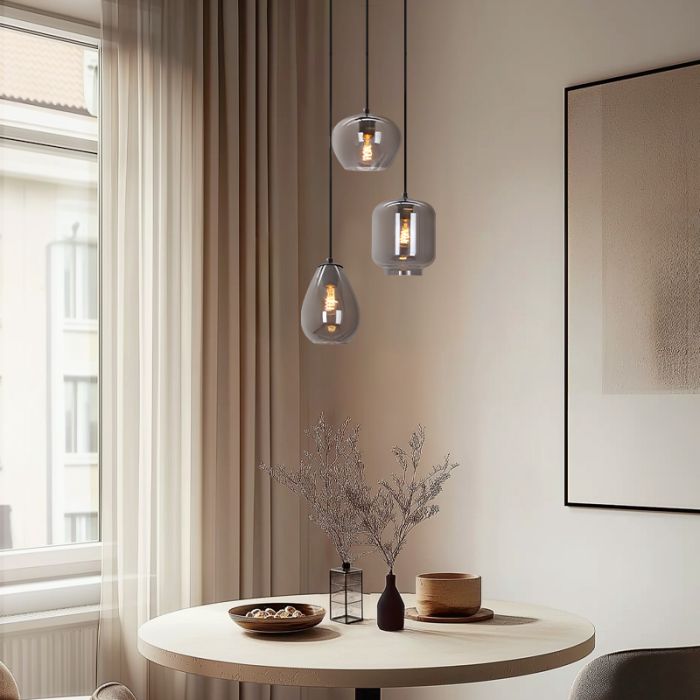 Modern pendant light grey, Caia