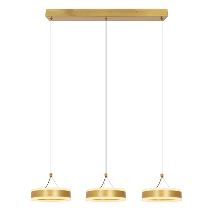 Design pendant light brass, Lava, 56W, 3000K LED