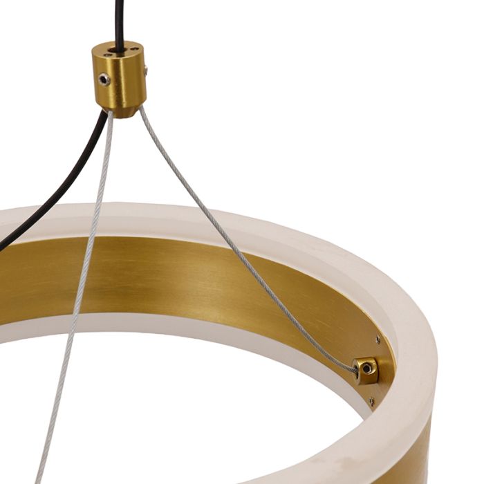 Design pendant light brass, Lava, 56W, 3000K LED