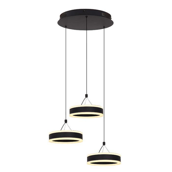 Design pendant light black, Lava, 56W, 3000K LED