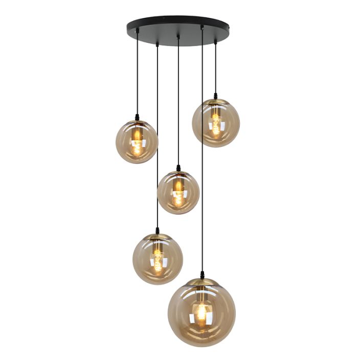Design pendant light amber, Dolf