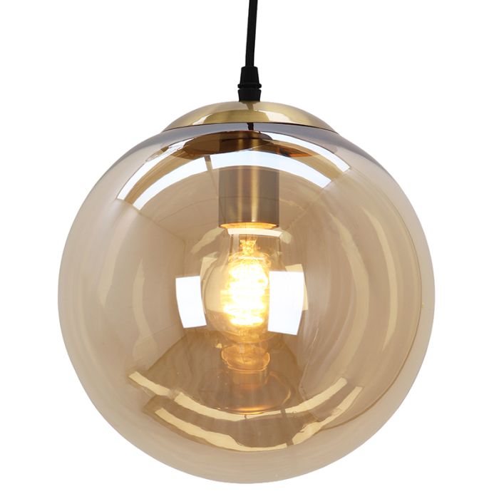 Design pendant light amber, Dolf
