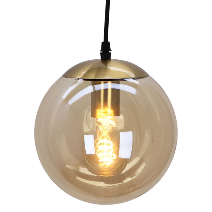 Design pendant light amber, Dolf