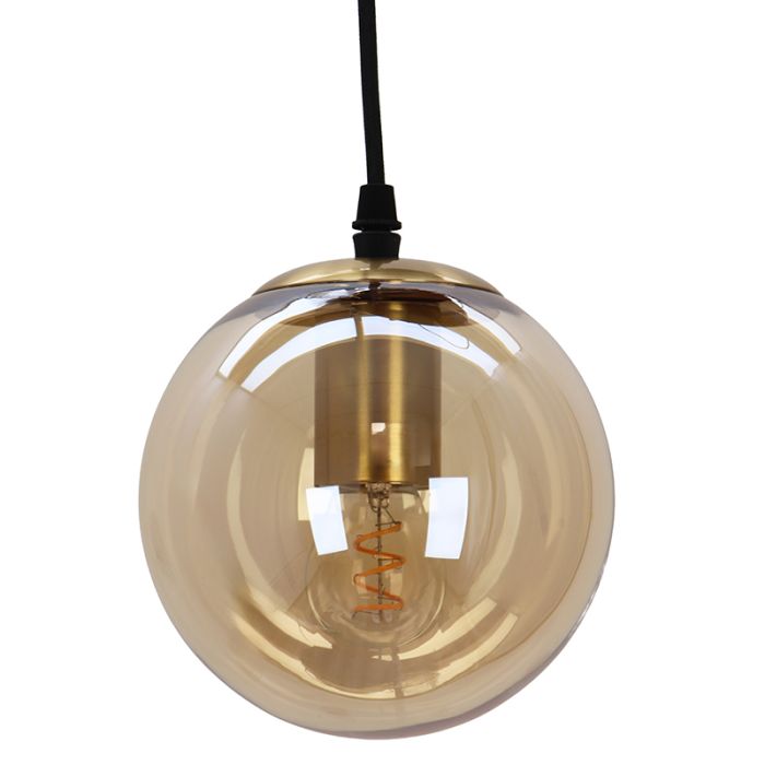 Design pendant light amber, Dolf