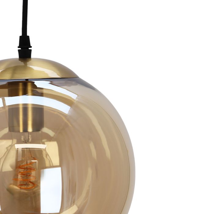 Design pendant light amber, Dolf