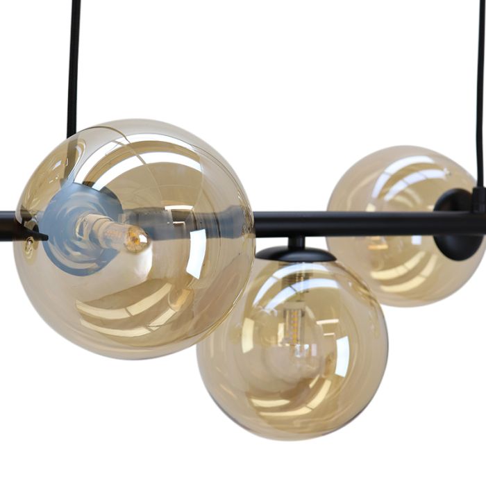 Design pendant light amber, Remo
