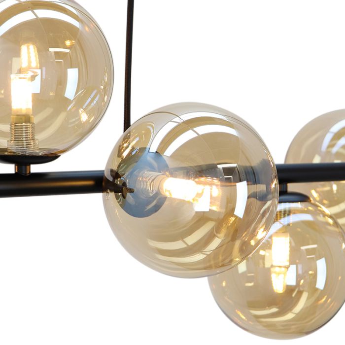 Design pendant light amber, Remo