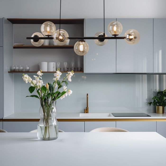 Design pendant light amber, Remo