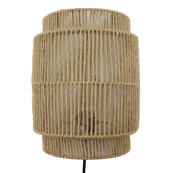 Rustic wall light brown, Selena, with switch