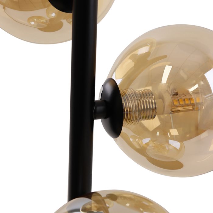 Design table lamp amber, Remo, with switch