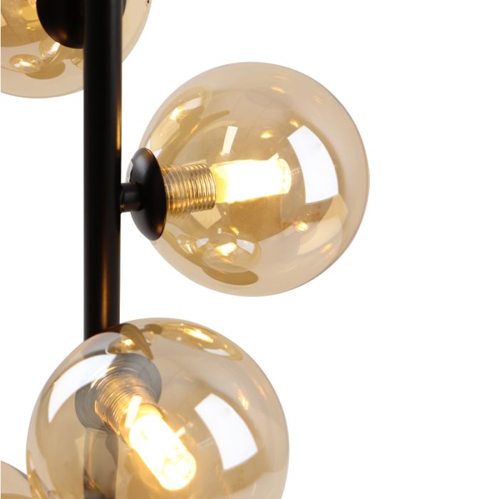 Design table lamp amber, Remo, with switch