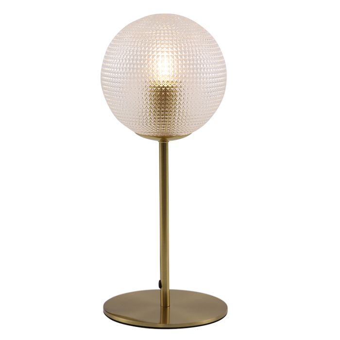 Retro table lamp transparent, Johnson, with switch