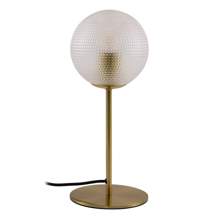 Retro table lamp transparent, Johnson, with switch
