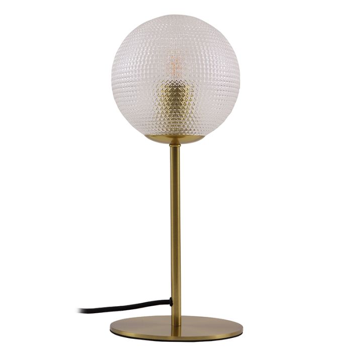Retro table lamp transparent, Johnson, with switch