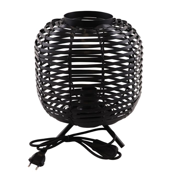 Industrial table lamp black, Pinar, with switch