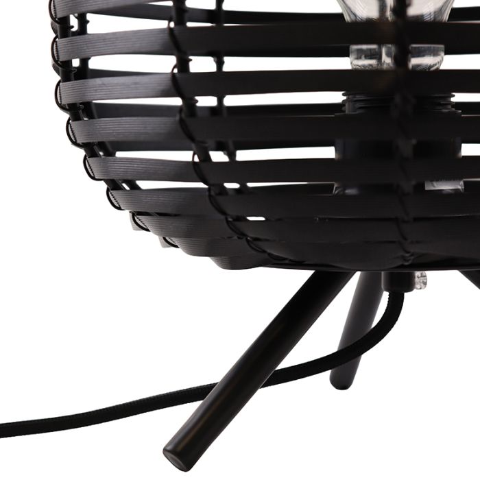 Industrial table lamp black, Pinar, with switch