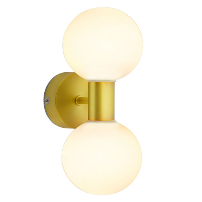 Modern bathroom wall light gold, Amer, IP44
