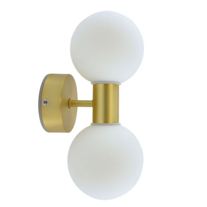 Modern bathroom wall light gold, Amer, IP44