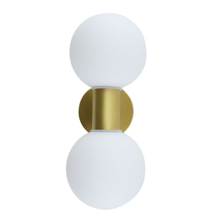 Modern bathroom wall light gold, Amer, IP44