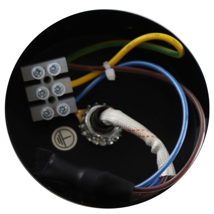 Modern bathroom wall light black, Callum, IP44