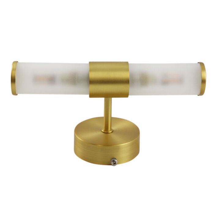 Modern bathroom wall light gold, Callum, IP44