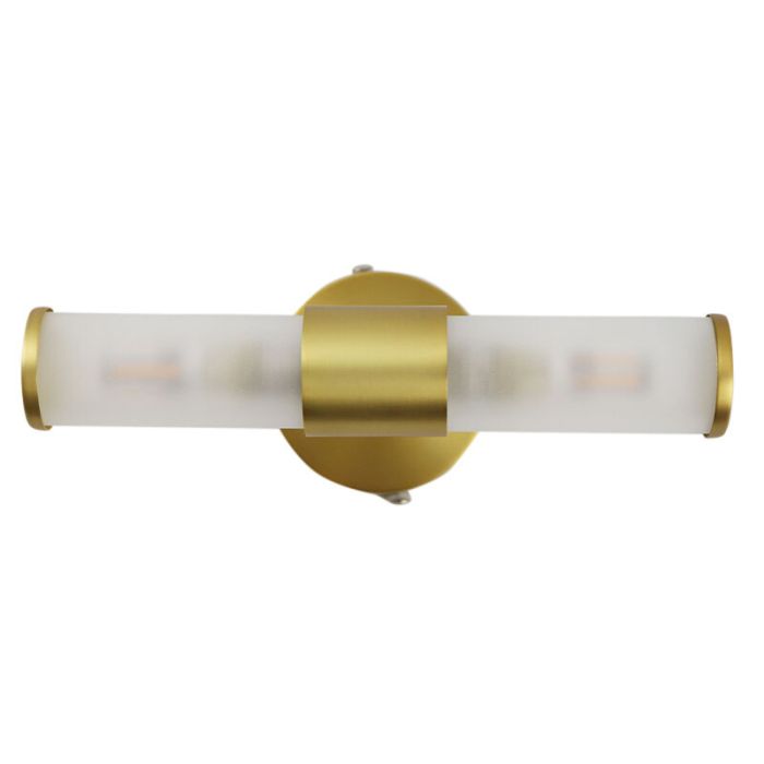 Modern bathroom wall light gold, Callum, IP44