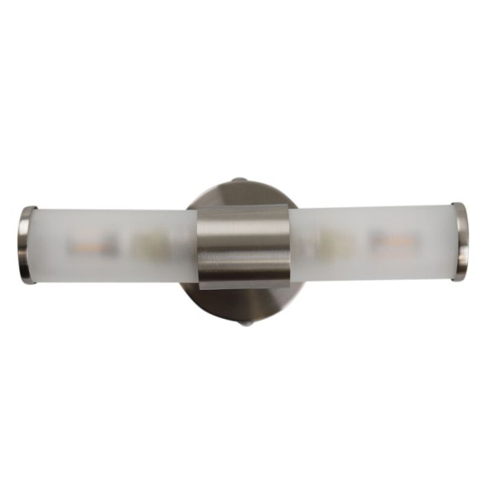 Modern bathroom wall light nickel, Callum, IP44