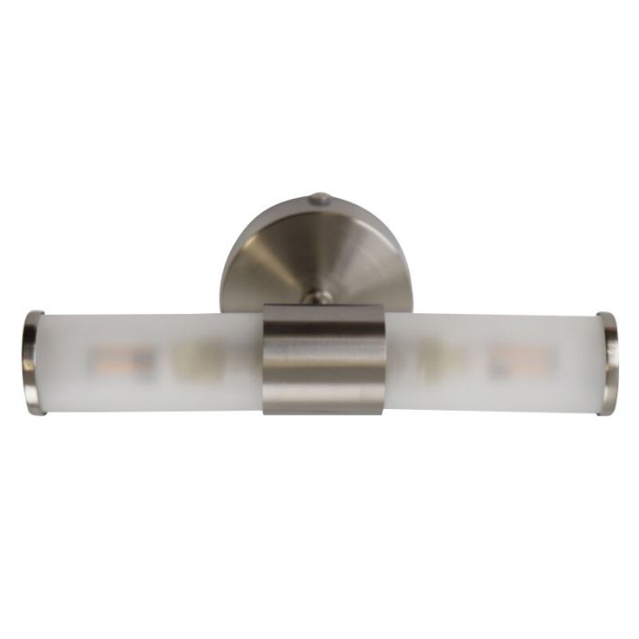 Modern bathroom wall light nickel, Callum, IP44