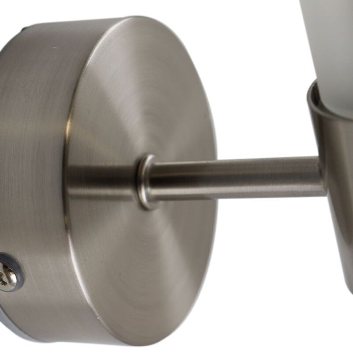 Modern bathroom wall light nickel, Callum, IP44