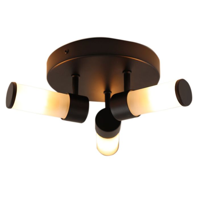 Modern bathroom ceiling light black, Callum, IP44
