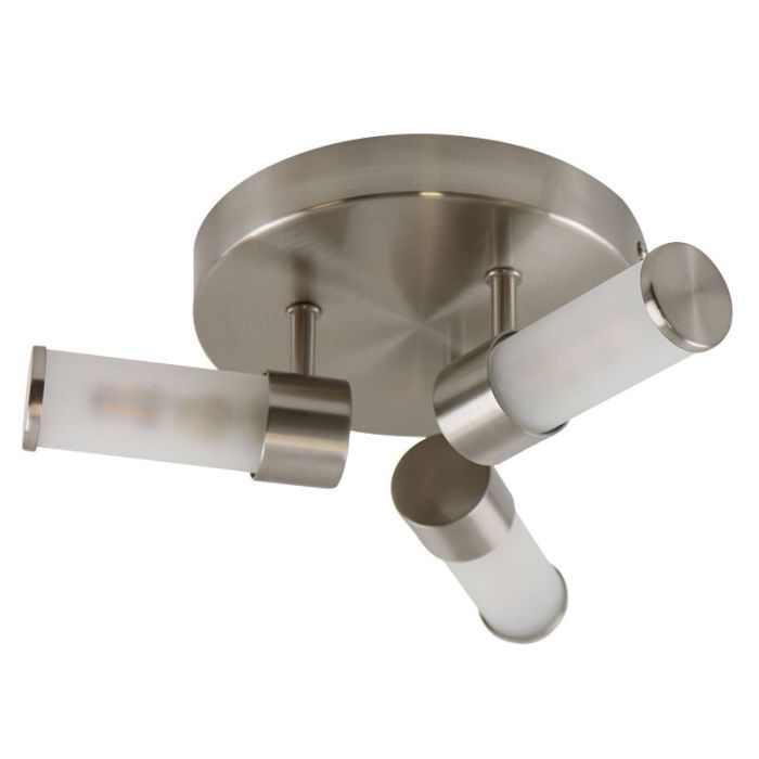 Modern bathroom ceiling light nickel, Callum, IP44