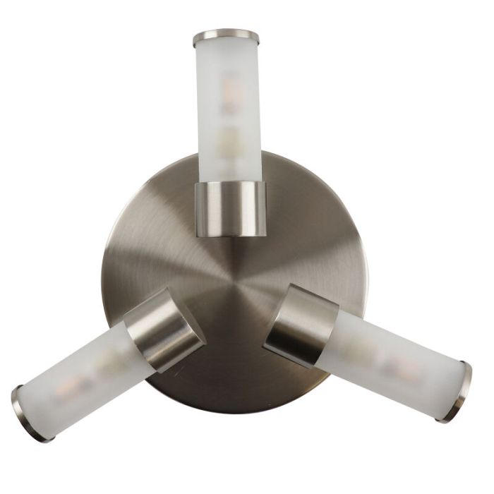 Modern bathroom ceiling light nickel, Callum, IP44
