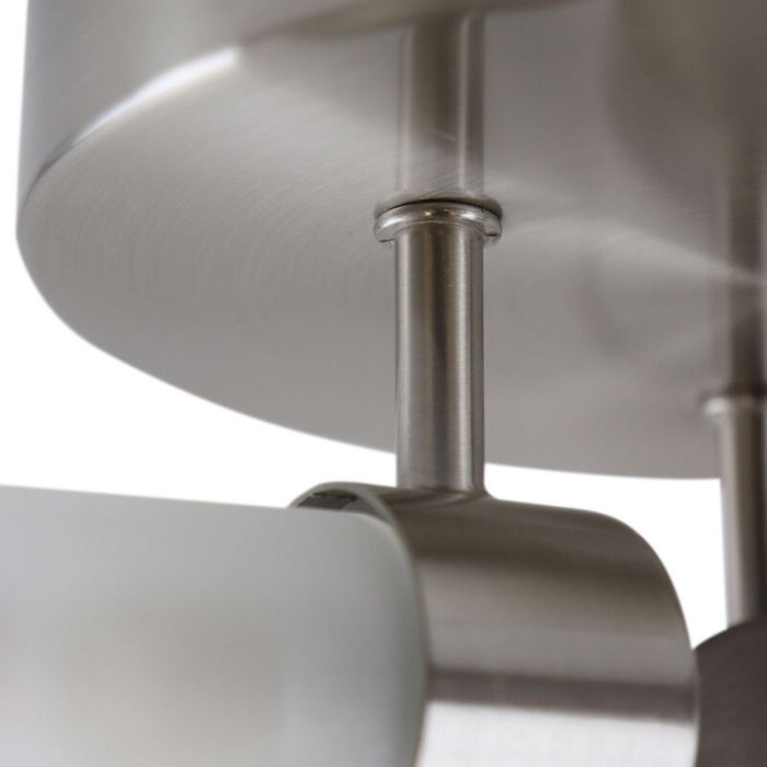Modern bathroom ceiling light nickel, Callum, IP44