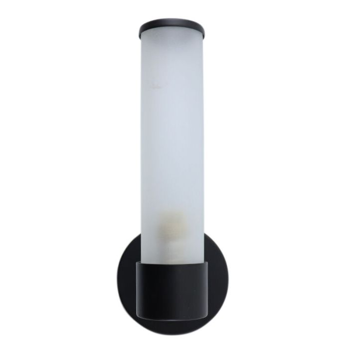 Modern bathroom wall light black, Callum, IP44
