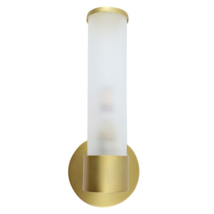 Modern bathroom wall light gold, Callum, IP44