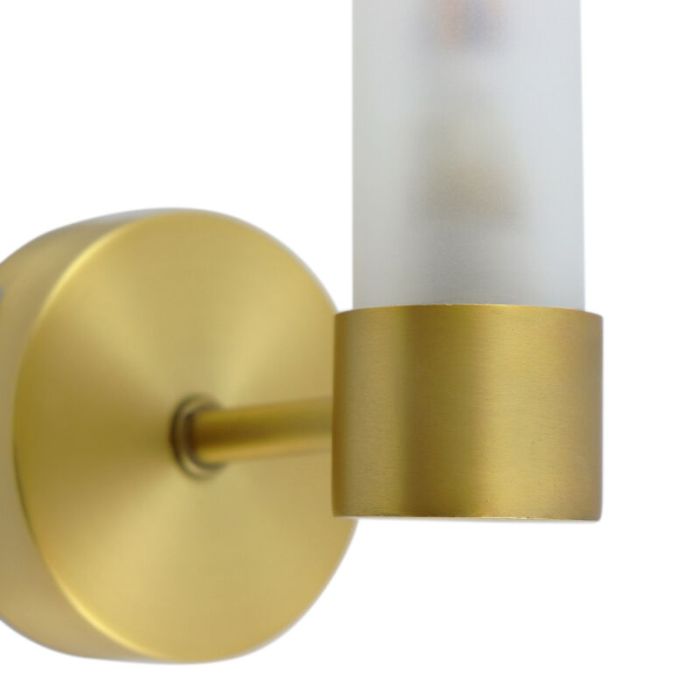 Modern bathroom wall light gold, Callum, IP44