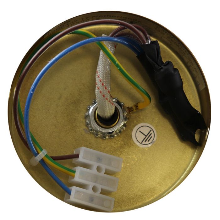 Modern bathroom wall light gold, Callum, IP44