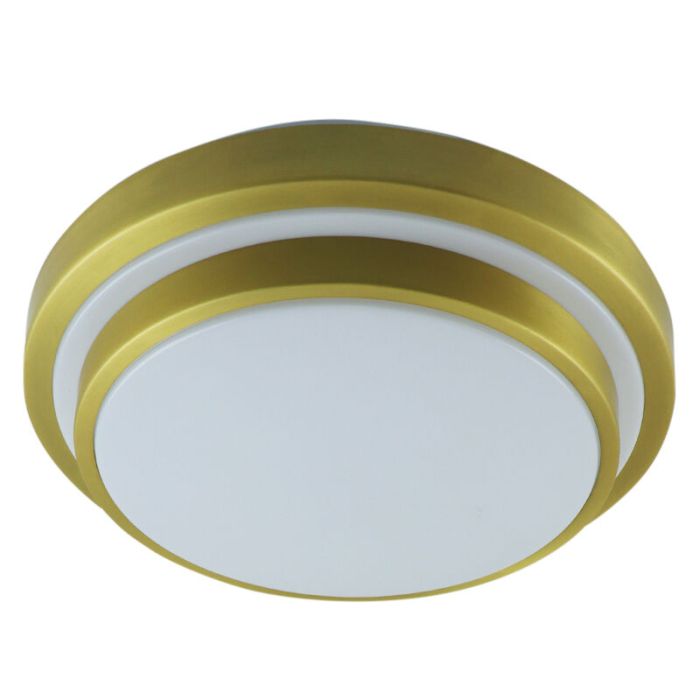 Modern bathroom ceiling light gold, Jaro, 12W, 3000K LED, IP44