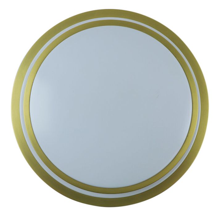 Modern bathroom ceiling light gold, Jaro, 12W, 3000K LED, IP44