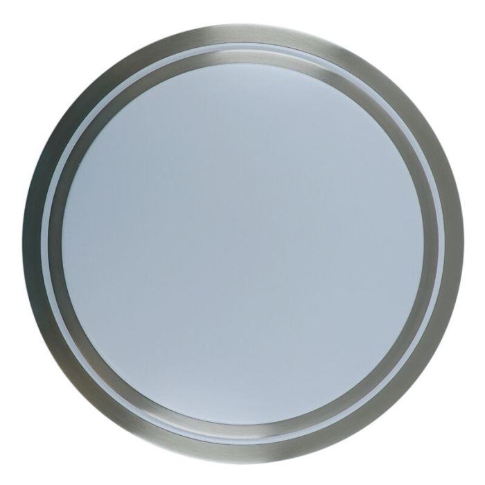 Modern bathroom ceiling light nickel, Jaro, 12W, 3000K LED, IP44