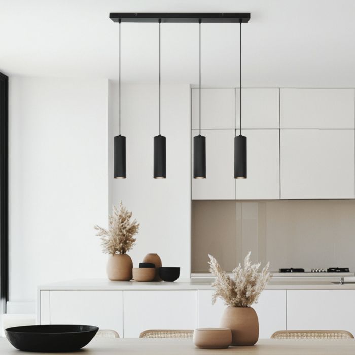 Modern dining table hanging lamp black, Carlos