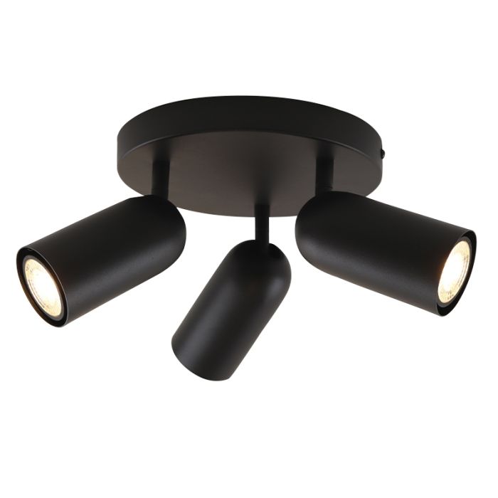 Modern ceiling spotlight black, Jacey