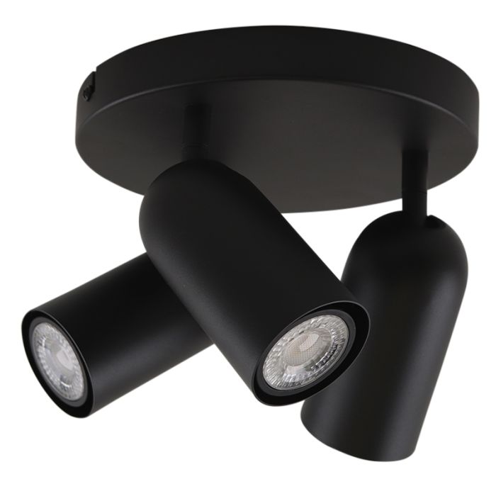 Modern ceiling spotlight black, Jacey