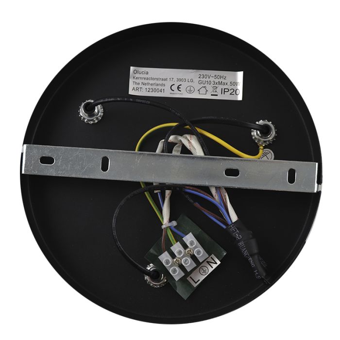 Modern ceiling spotlight black, Jacey