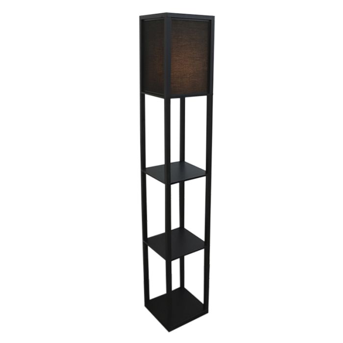 Modern floor lamp black, Izabel, with switch
