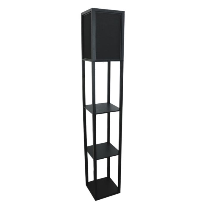 Modern floor lamp black, Izabel, with switch