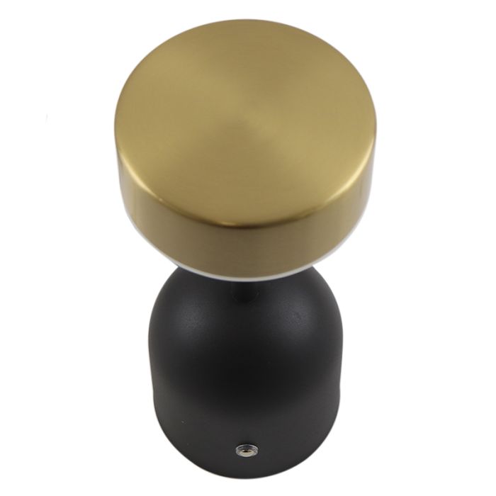 Modern table lamp brass, Isabel, 3W, 3000K LED, with switch