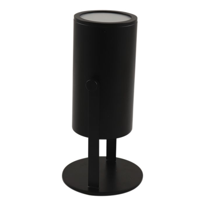 Modern rechargeable table lamp black, Elko, 2W, 3000K LED, with switch